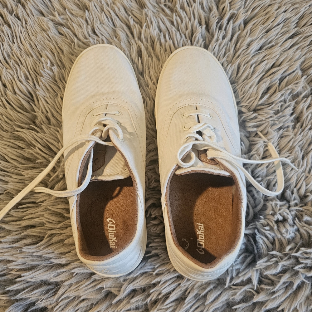 OluKai Women's White Sneakers
